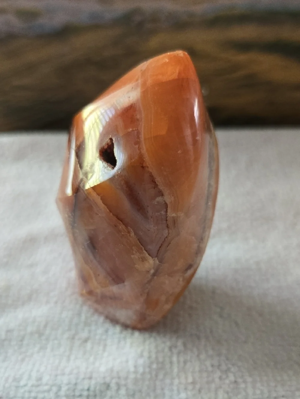 Polished Orange Carnelian Freeform - Picture 3 of 5